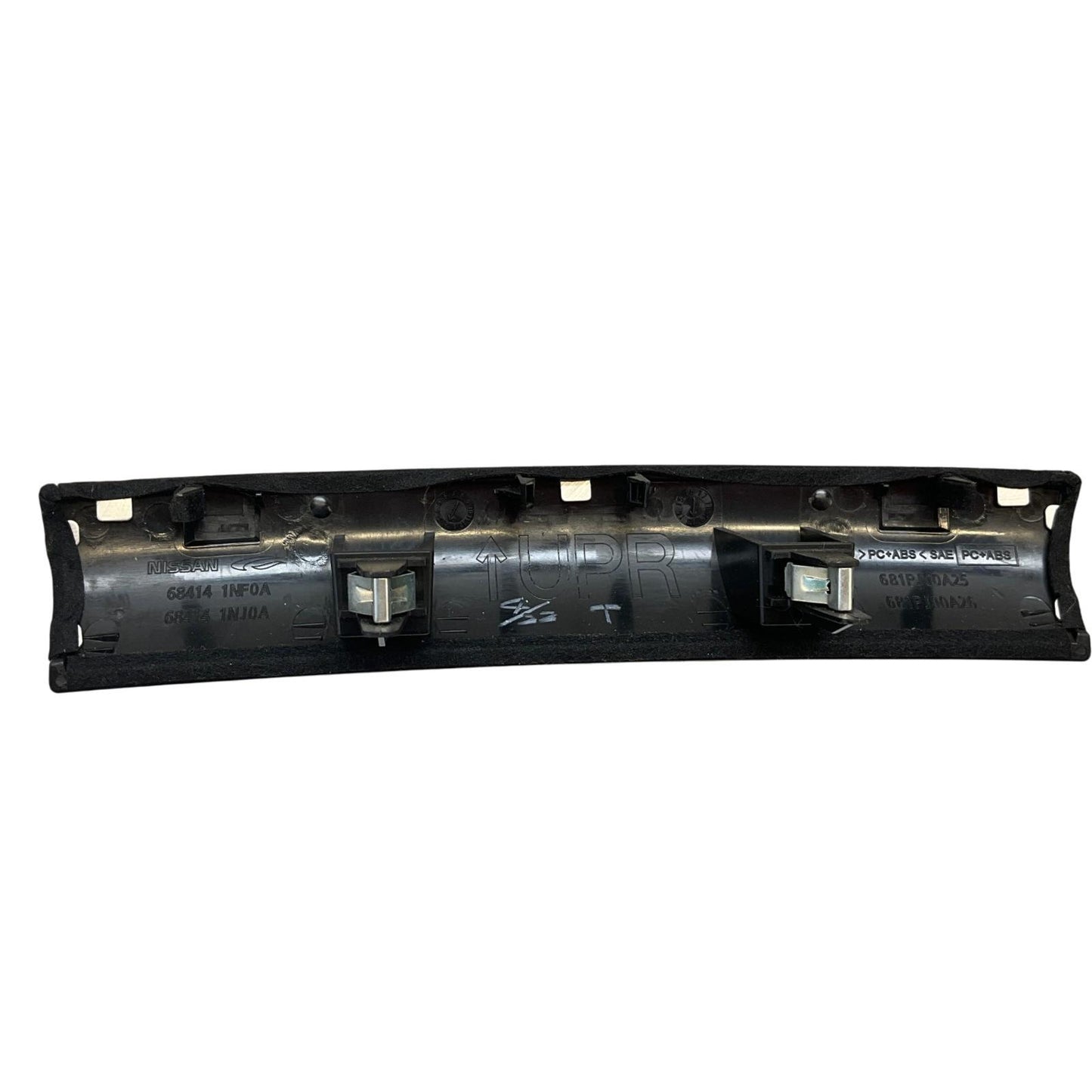 08-15 G37 Q60 Coupe Center Console Metal Trim 684141NJ0A Oem Htg - On Point Parts Inc