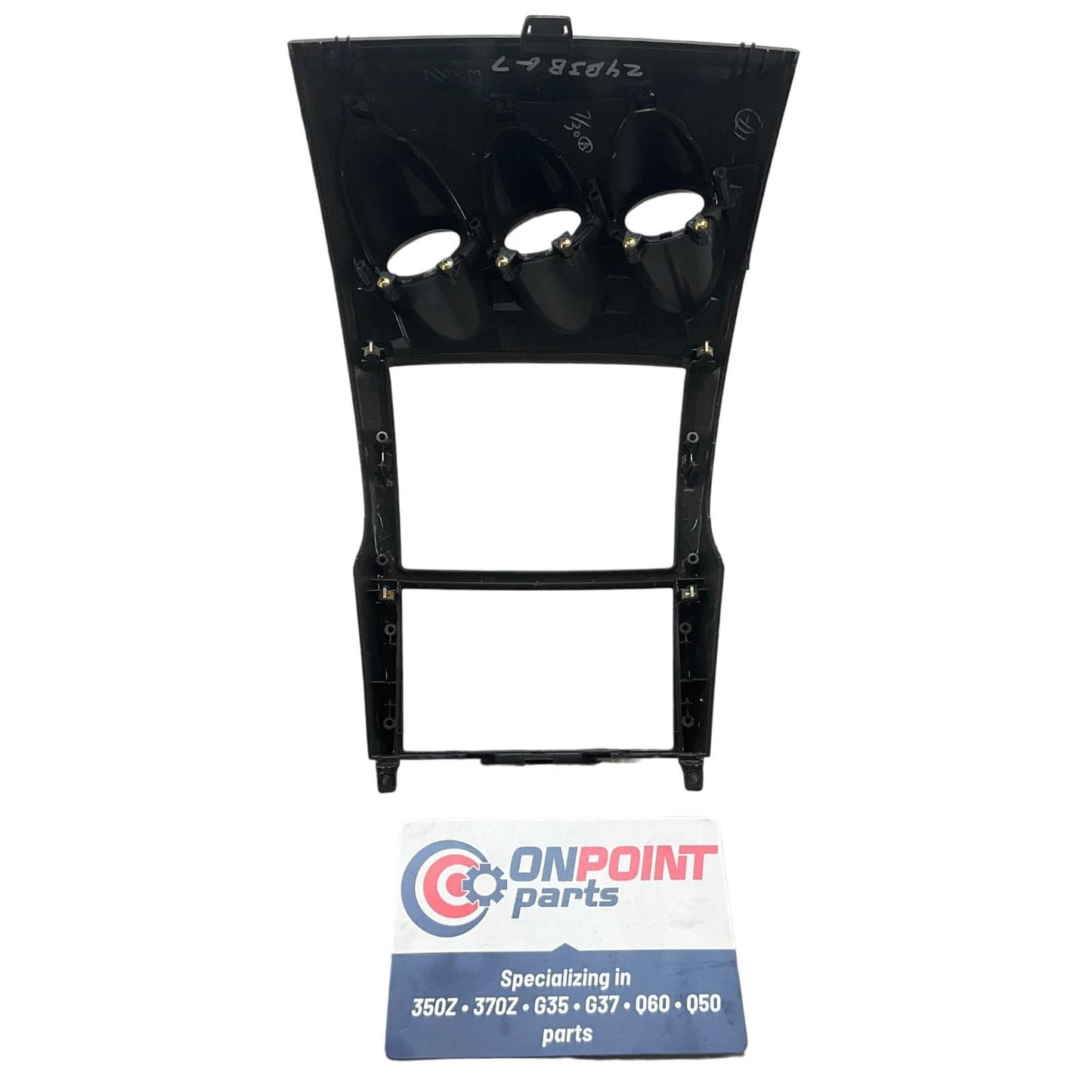 03-04 Nissan 350Z Center Dash Storage Bezel With Gauges 68260CD000 OEM Jbg - On Point Parts Inc