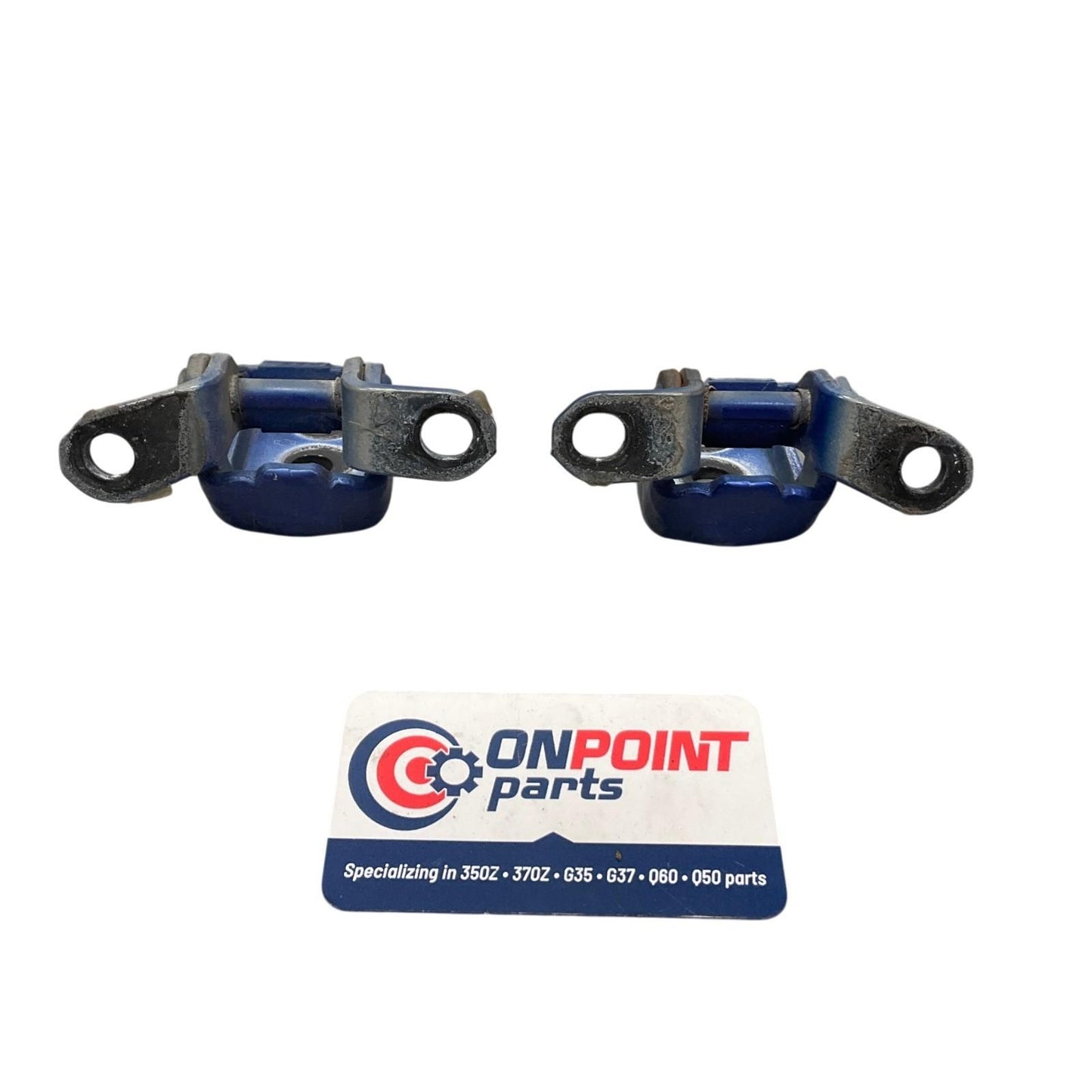 03-09 Nissan 350Z Driver Front Door Hinges 80400AG000 80401AG000 OEM Cth - On Point Parts Inc