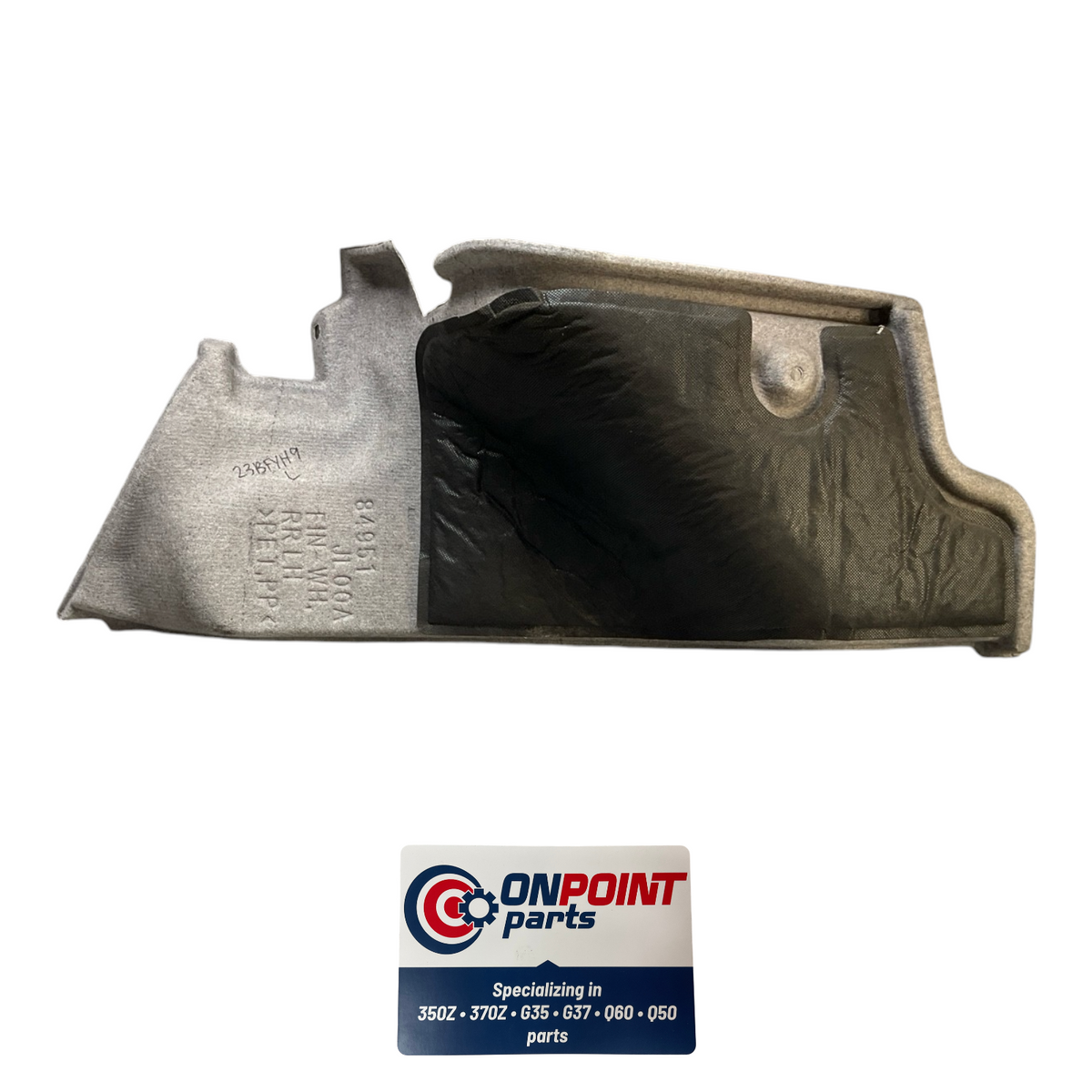 08-15 Infiniti G37 Q60 Driver Rear Coupe Trunk Carpet Liner 84951Jl00A Oem Fyh