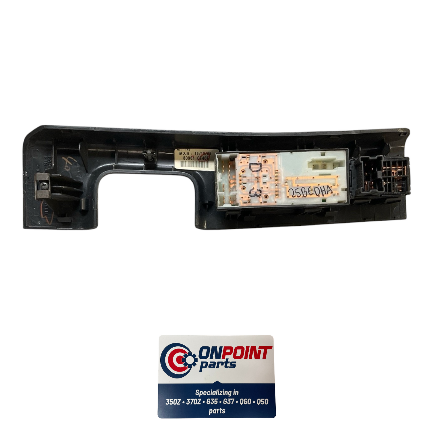 03-06 Nissan 350Z Driver Front Master Door Window Lock Switch 25401Cd010 Oem Edh