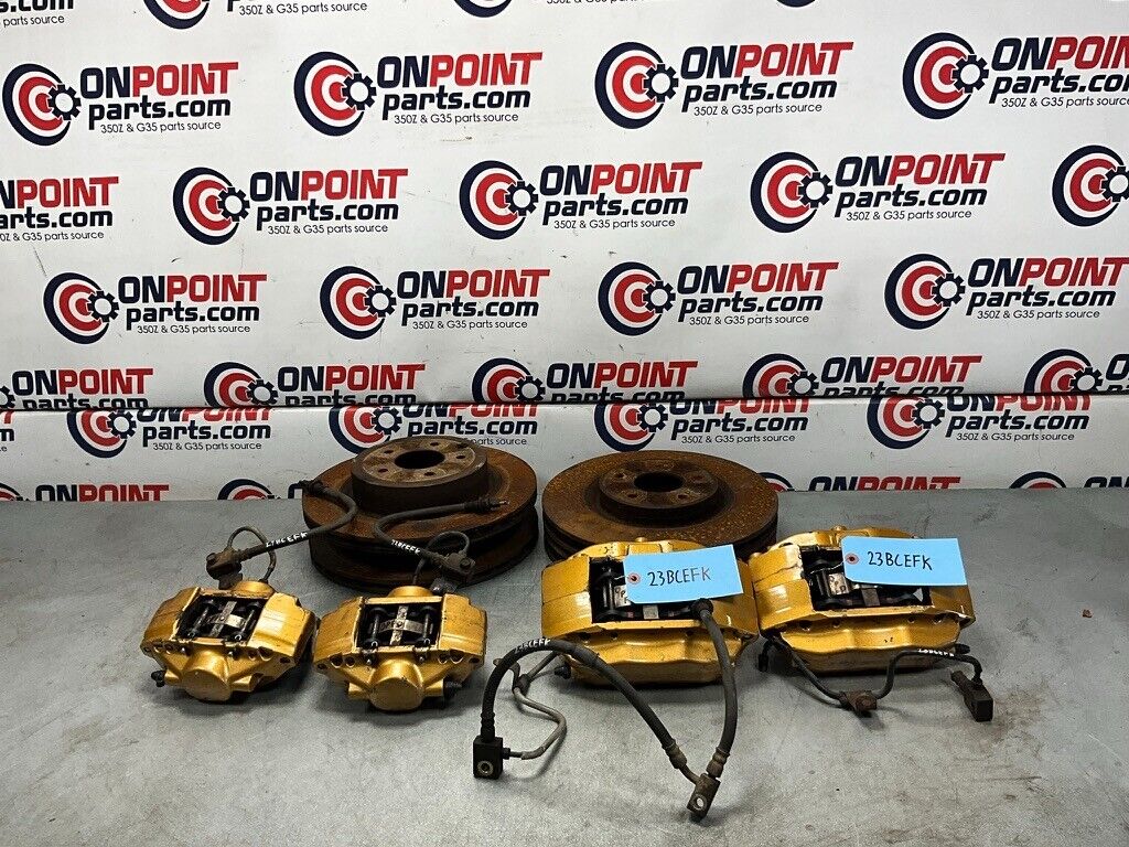 2003 Infiniti V35 G35 Complete Brembo Brake Calipers Set with Rotors OEM 23BCEFK - On Point Parts Inc