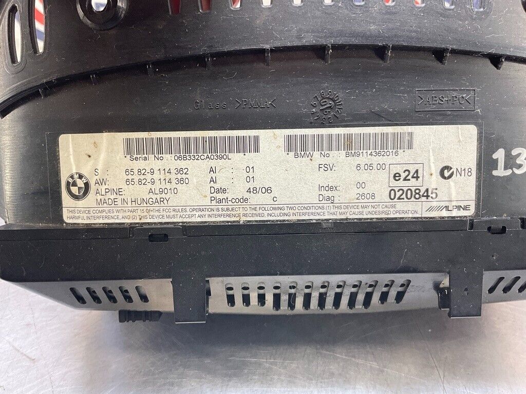 2007 BMW E92 328xi Radio Navigation Screen OEM 13BCSFC - On Point Parts Inc