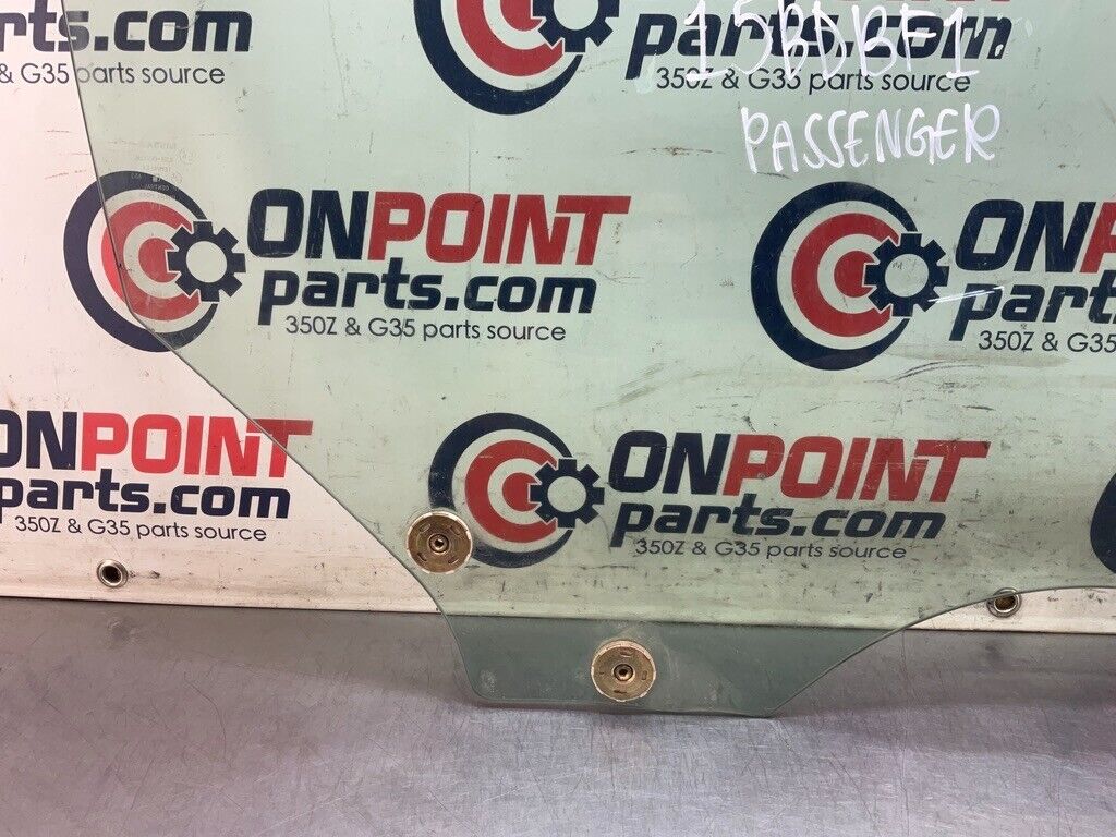 2005 Nissan Z33 350Z Passenger Right Window Glass OEM 15BDBF1 - On Point Parts Inc