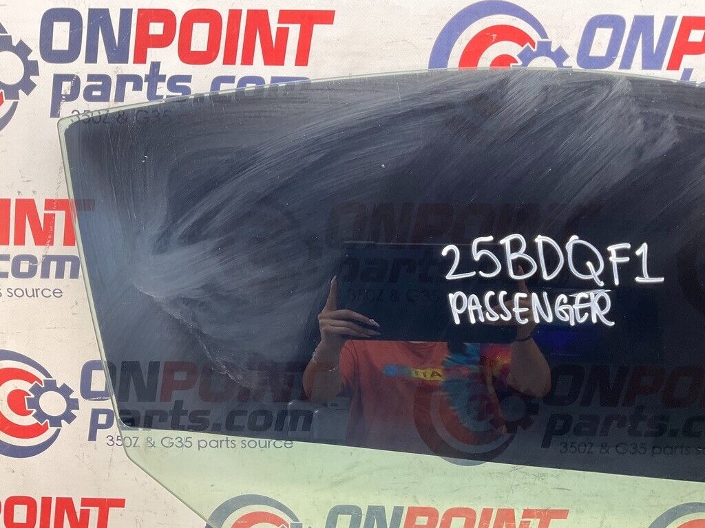 2004 Nissan Z33 350Z Coupe Passenger Right Door Window Glass Oem 25Bdqf1 - On Point Parts Inc