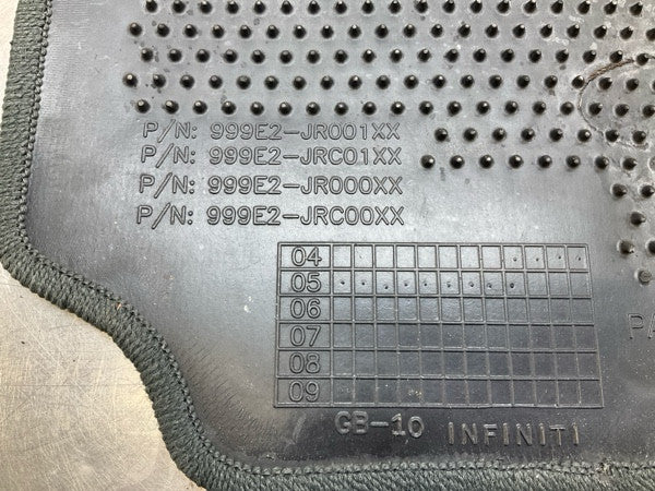 2006 Infiniti V35 G35 Front Passenger Coupe Interior Floor Carpet Oem 13Bbeg9 - On Point Parts Inc