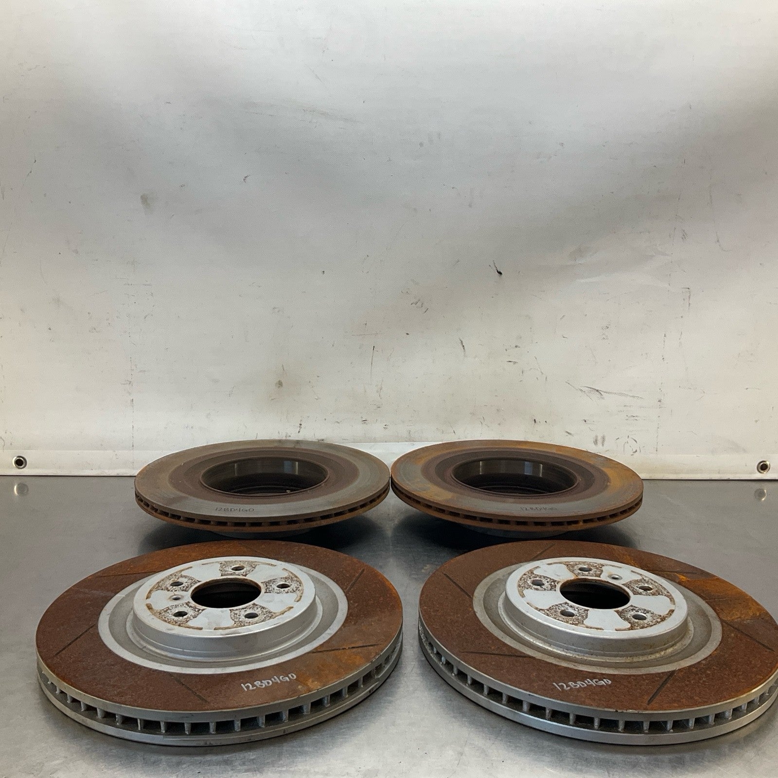 08-15 G37 Q50 Q60 Akebono Big Brake Caliper Set Oem 12Bd4G0 - On Point Parts Inc