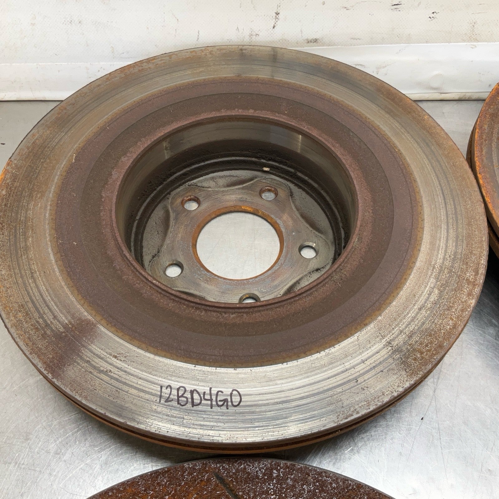 08-15 G37 Q50 Q60 Akebono Big Brake Caliper Set Oem 12Bd4G0 - On Point Parts Inc