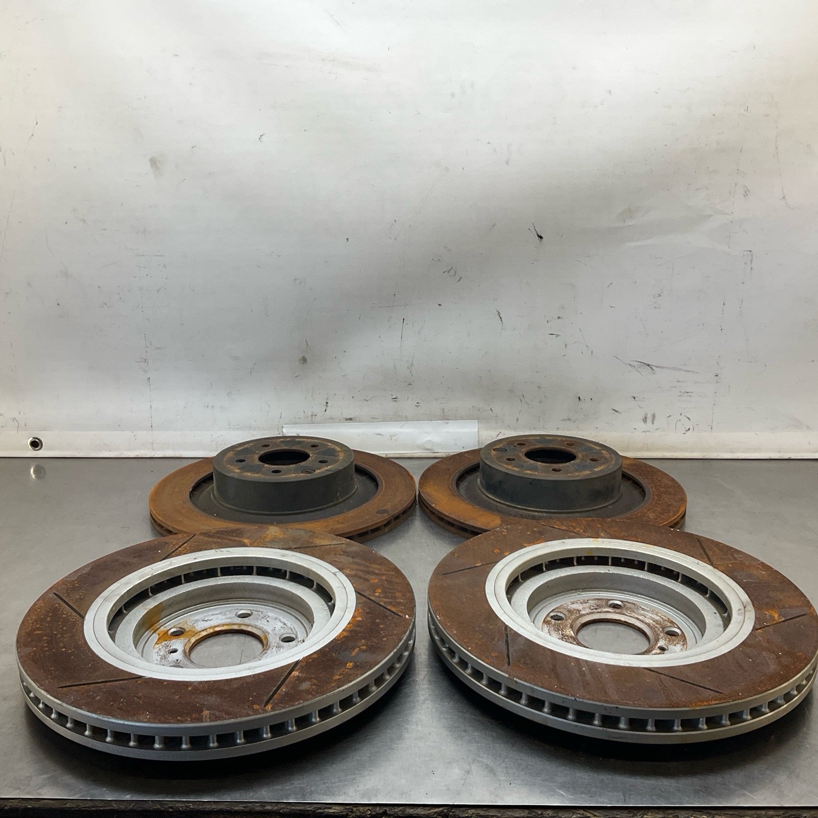 08-15 G37 Q50 Q60 Akebono Big Brake Caliper Set Oem 12Bd4G0 - On Point Parts Inc