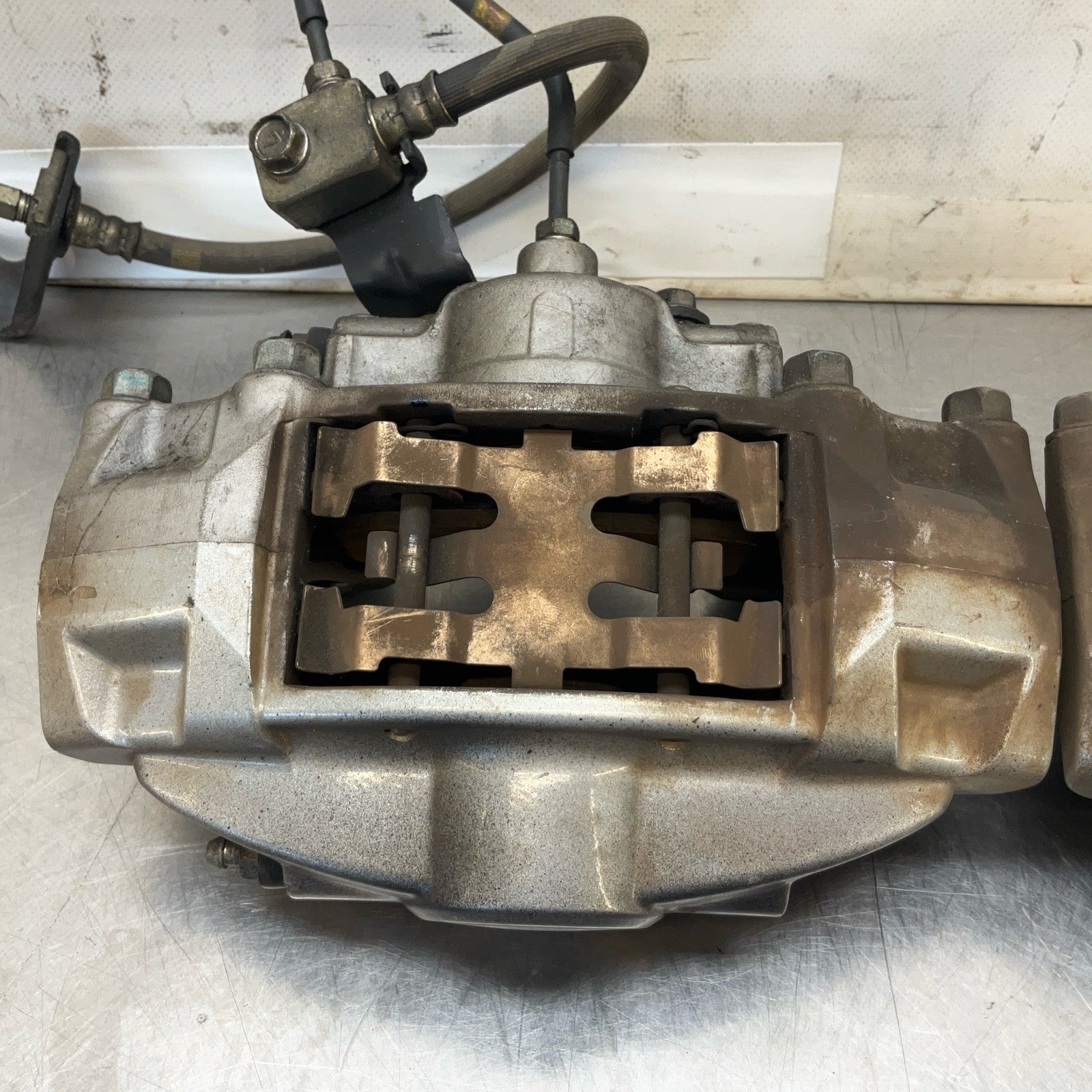 08-15 G37 Q50 Q60 Akebono Big Brake Caliper Set Oem 12Bd4G0 - On Point Parts Inc