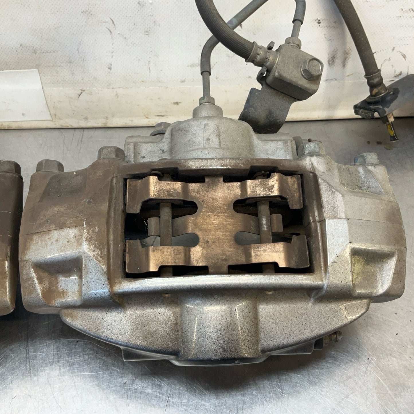08-15 G37 Q50 Q60 Akebono Big Brake Caliper Set Oem 12Bd4G0 - On Point Parts Inc