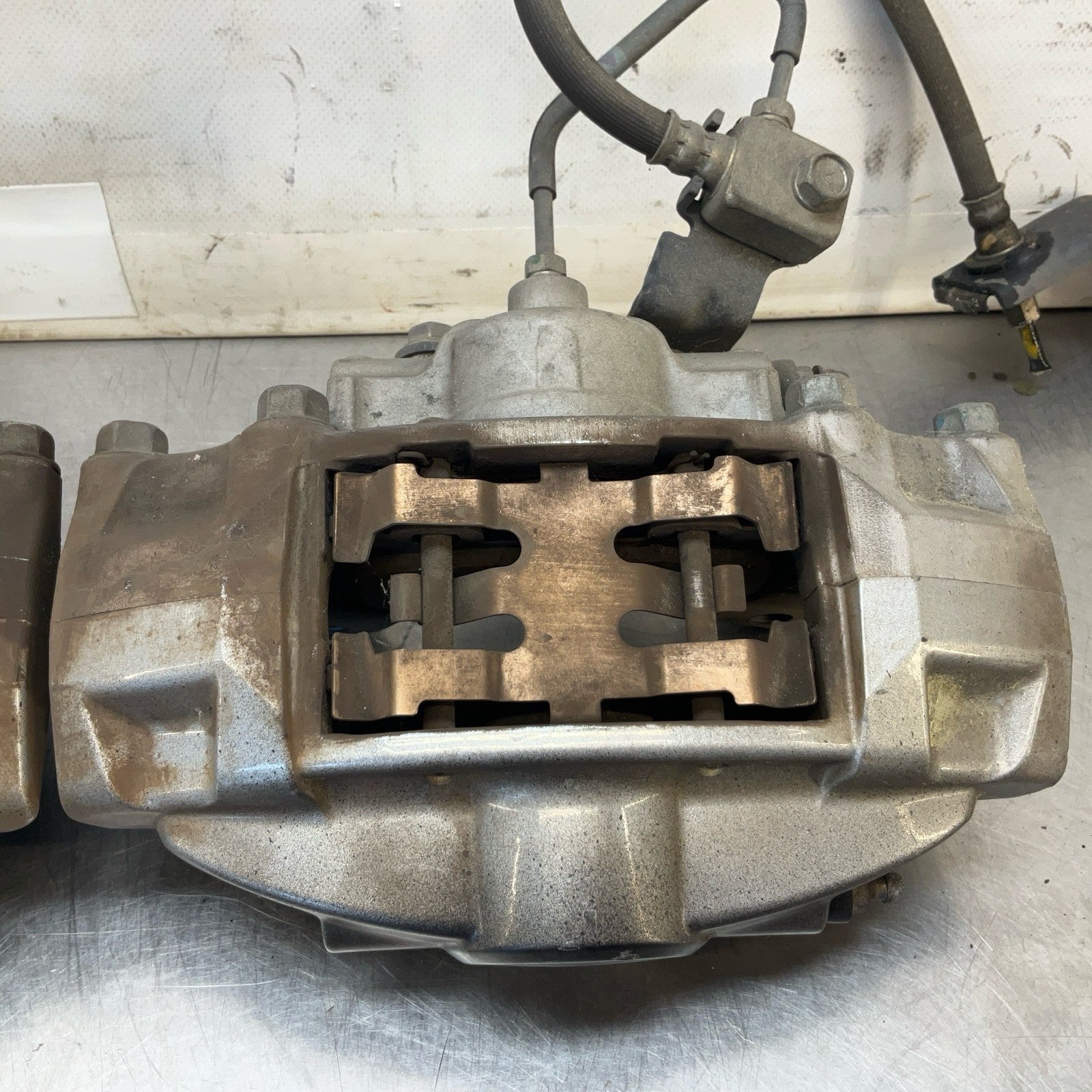 08-15 G37 Q50 Q60 Akebono Big Brake Caliper Set Oem 12Bd4G0 - On Point Parts Inc