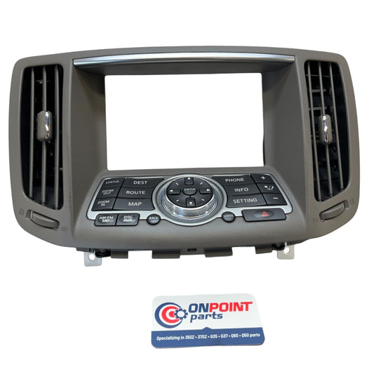 09-15 G37 Q60 Front Center Dash Media Screen Bezel Trim 68270Jk00C Oem Fjg - On Point Parts Inc