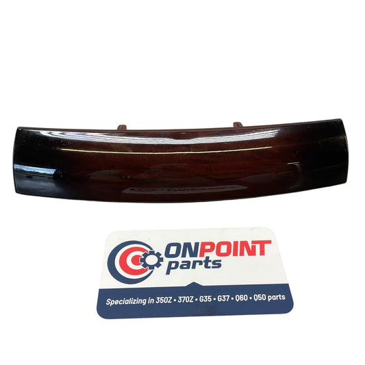 08-15 G37 Q60 Front Center Console Wood Grain Bezel 681Pj00A25 Oem Fjg - On Point Parts Inc