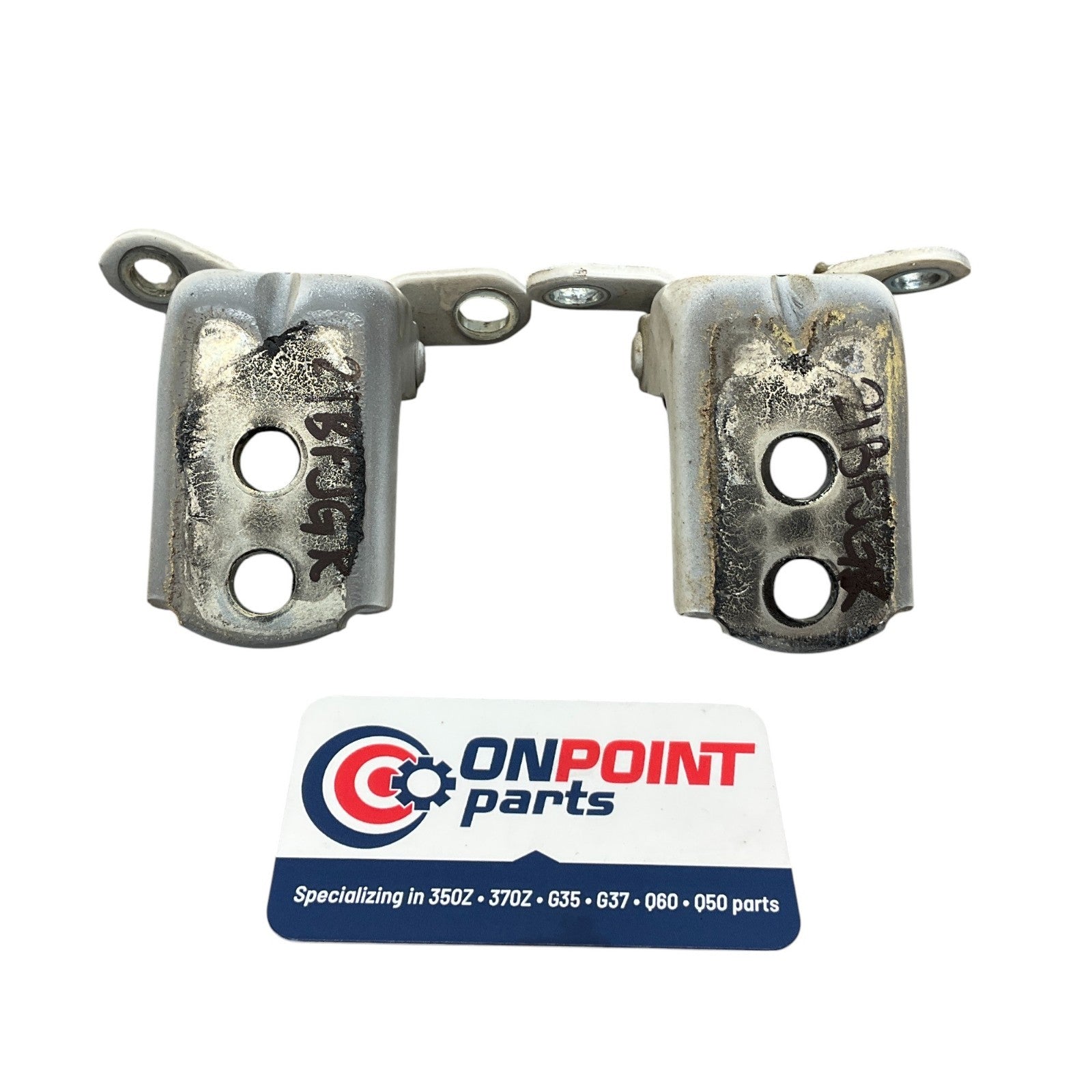 07-13 G35 G37 Front Passenger Door Hinges 80401Jk00A Oem Fjg - On Point Parts Inc