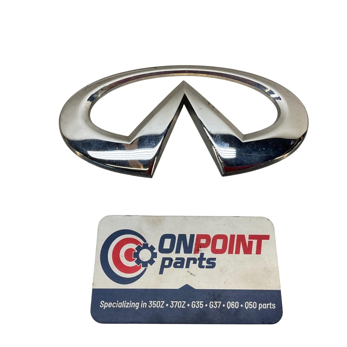 08-15 G37 Q60 Trunk Hatch Lid Emblem Ornament Oem Htg - On Point Parts Inc