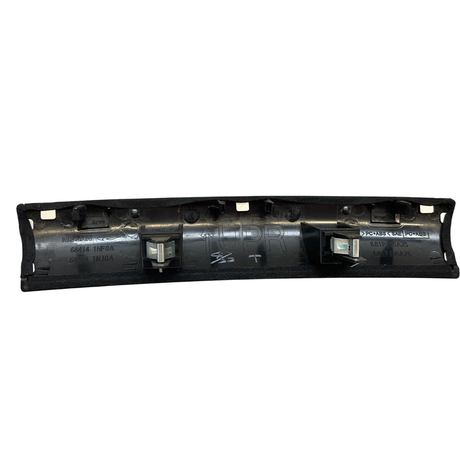 08-15 G37 Q60 Coupe Center Console Metal Trim 684141NJ0A Oem Htg - On Point Parts Inc