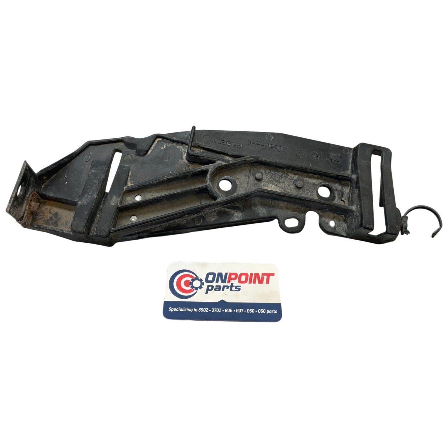 08-15 G37 Q60 Coupe Driver Headlight Core Support Bracket 62561JL00A Oem Htg - On Point Parts Inc