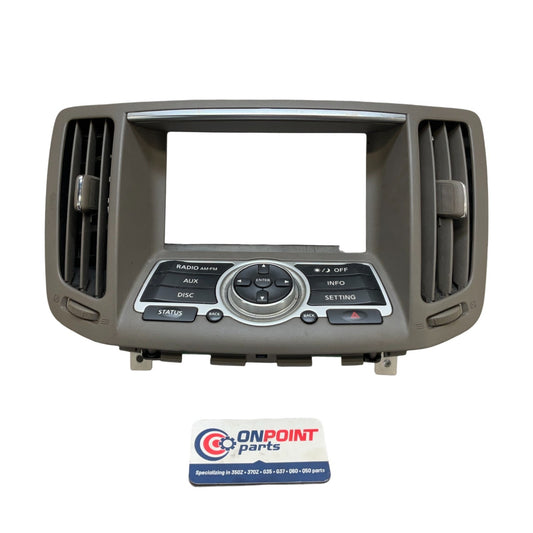 07-13 Infiniti G35 G37 Sedan Navigation Screen Controls Bezel 68270JK00B OEM IPG - On Point Parts Inc