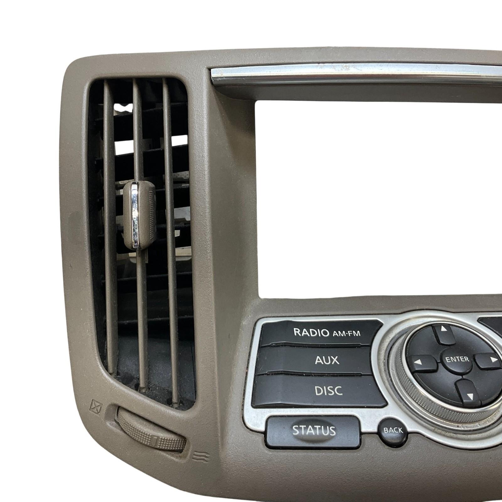 07-13 Infiniti G35 G37 Sedan Navigation Screen Controls Bezel 68270JK00B OEM IPG - On Point Parts Inc