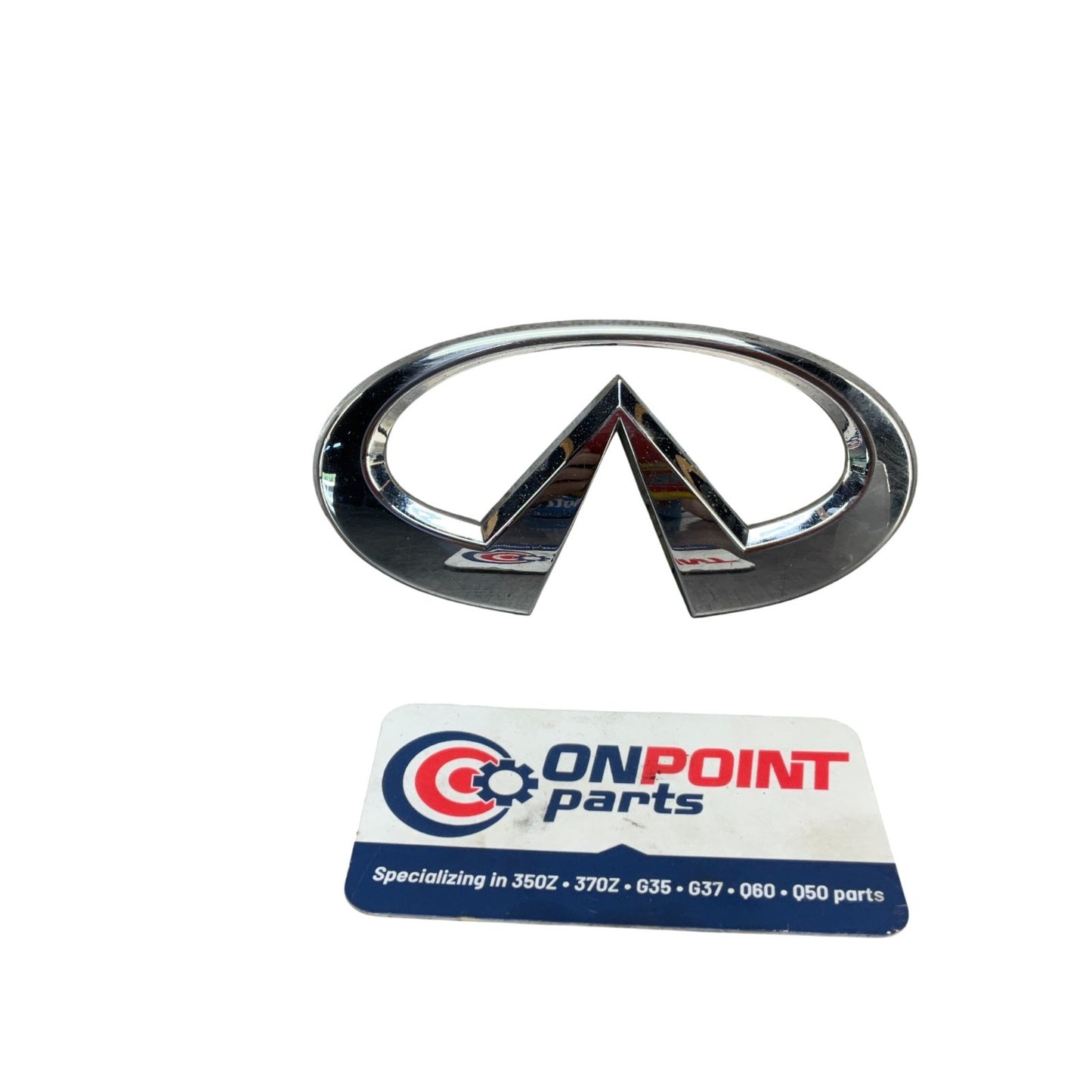 07-15 Infiniti G35 G37 Q40 Rear Infiniti Emblem 84890JK600 OEM IPG - On Point Parts Inc
