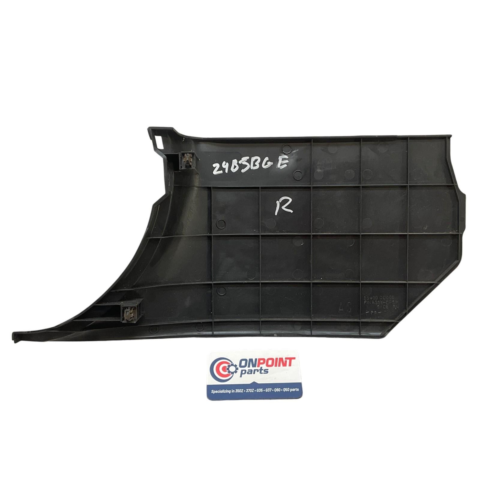03-09 Nissan 350Z Passenger Front Lower Kick Panel Trim 66900CD000 OEM Jbg - On Point Parts Inc