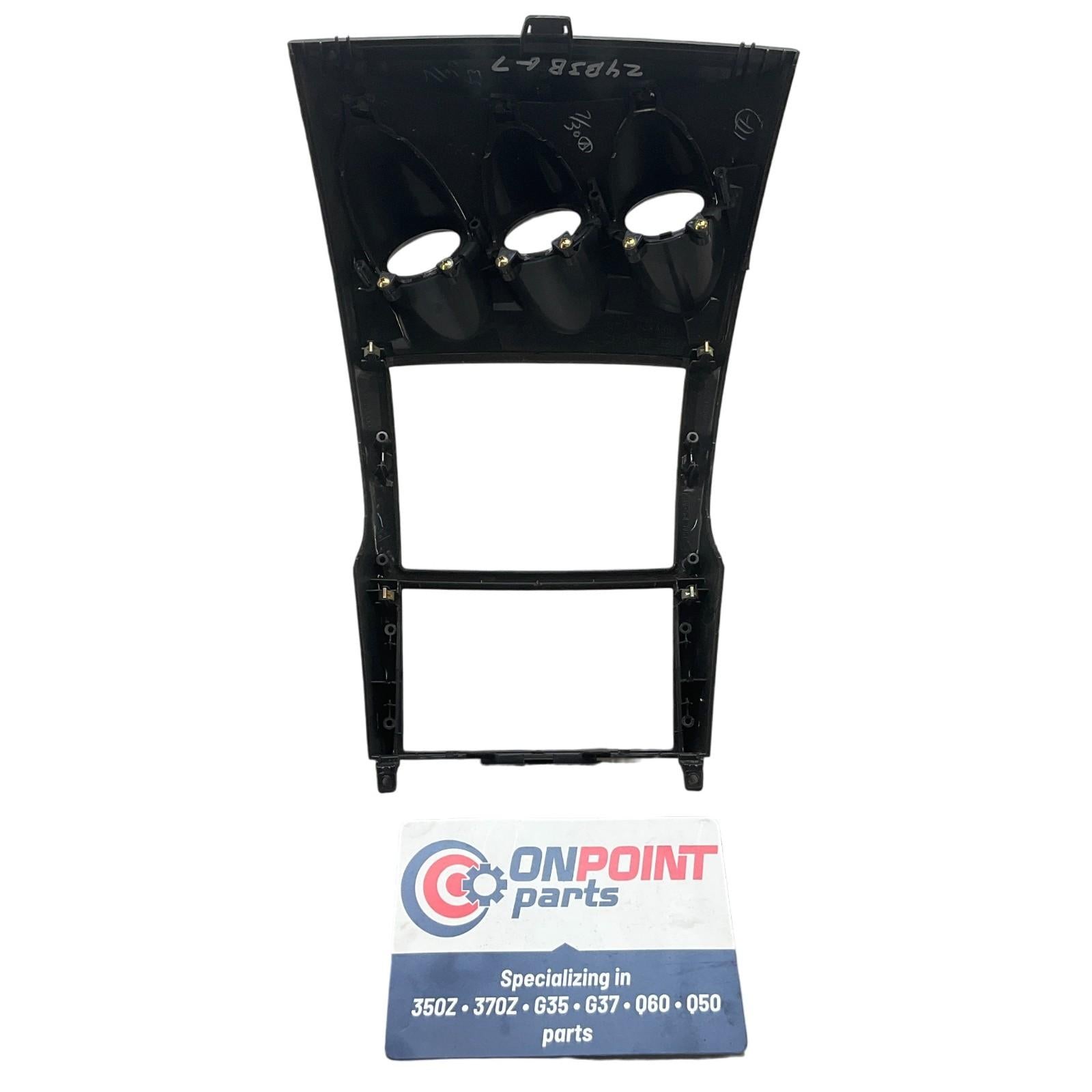 03-04 Nissan 350Z Center Dash Storage Bezel With Gauges 68260CD000 OEM Jbg - On Point Parts Inc