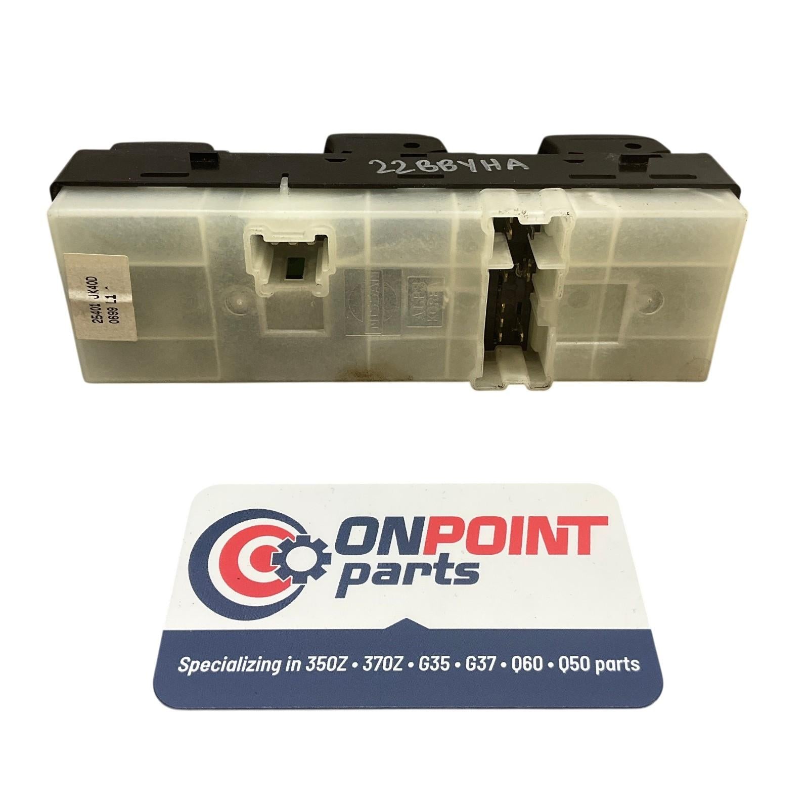 08-13 Infiniti G35 G37 Sedan Master Door Window Lock Switch 25401JK40D OEM Byh - On Point Parts Inc
