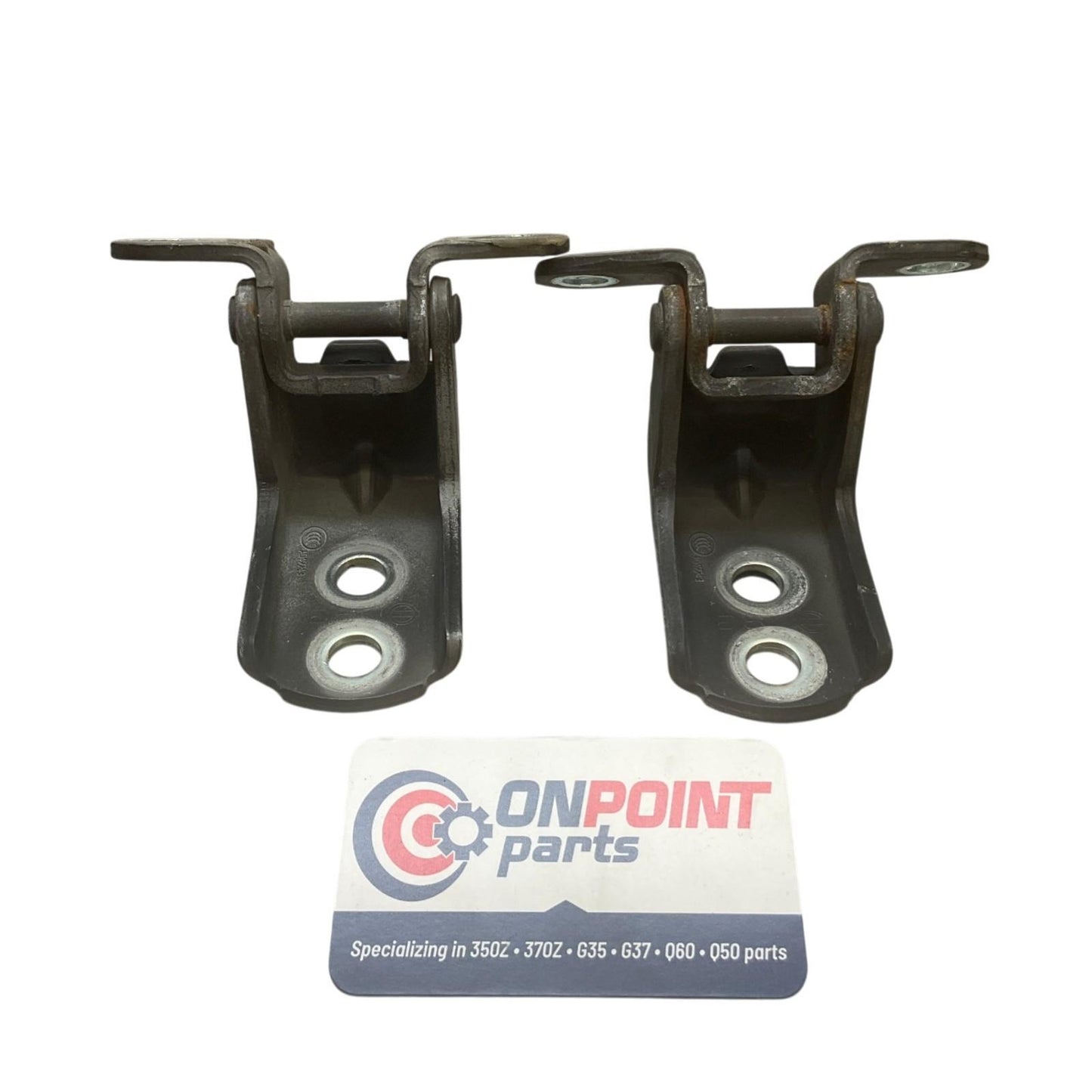 07-13 Infiniti G35 G37 Sedan Passenger Front Door Hinges 80400JK00A OEM Byh - On Point Parts Inc