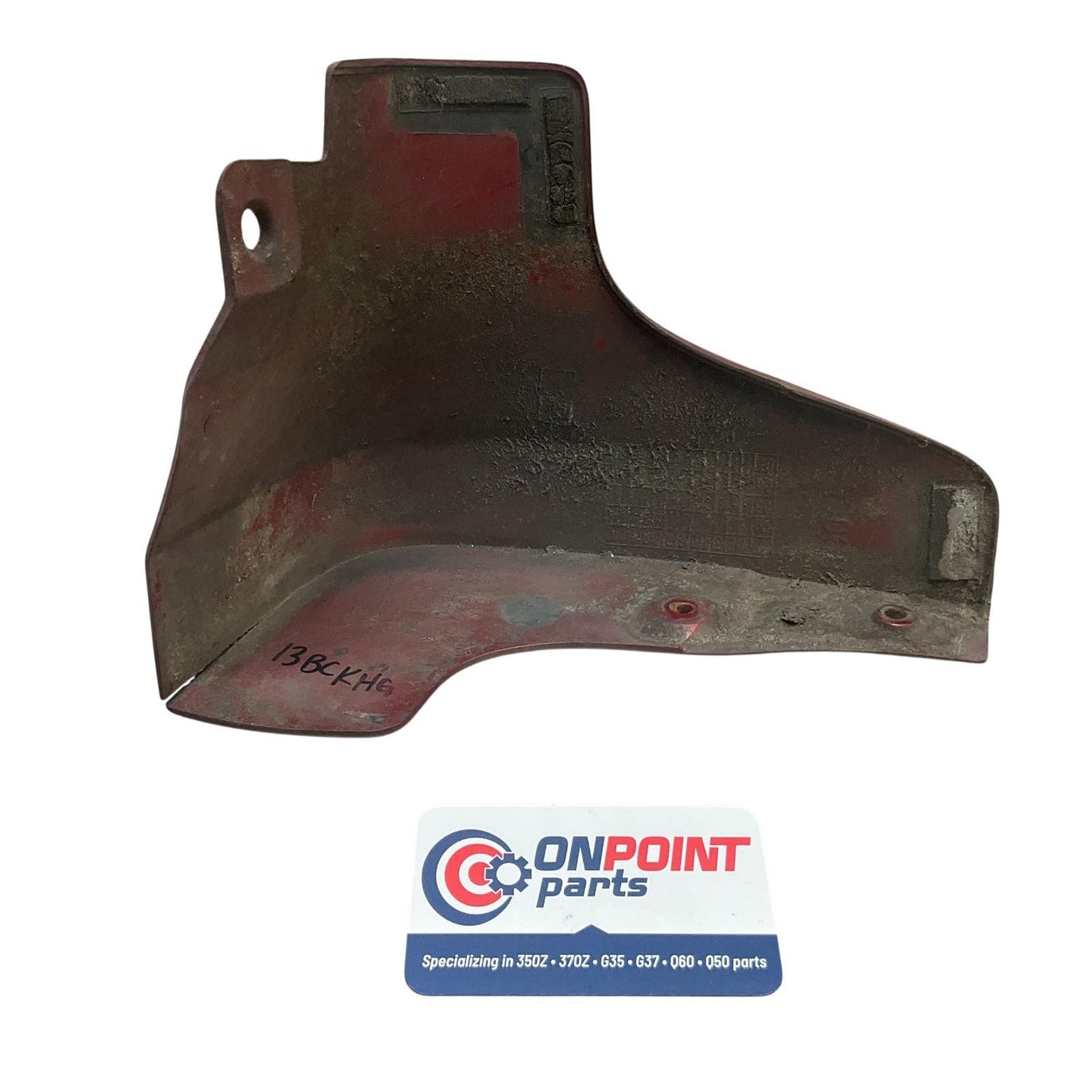 03-06 Infiniti G35 Sedan Driver Front Mud Flap Splash Guard Red/AY2 OEM Ckh - On Point Parts Inc