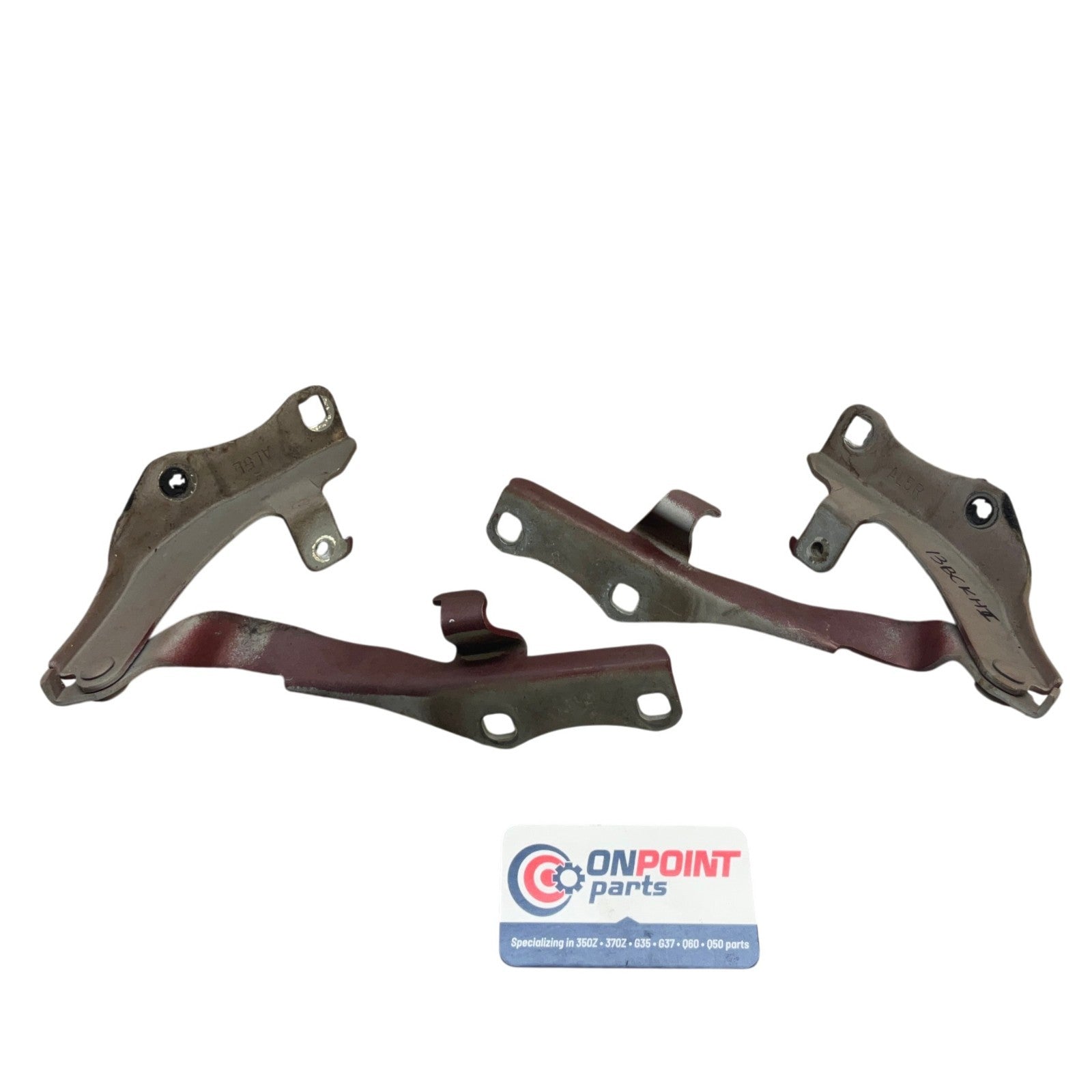 03-06 Infiniti G35 Front Hood Hinges 65401AL500 65400AL500 OEM Ckh - On Point Parts Inc