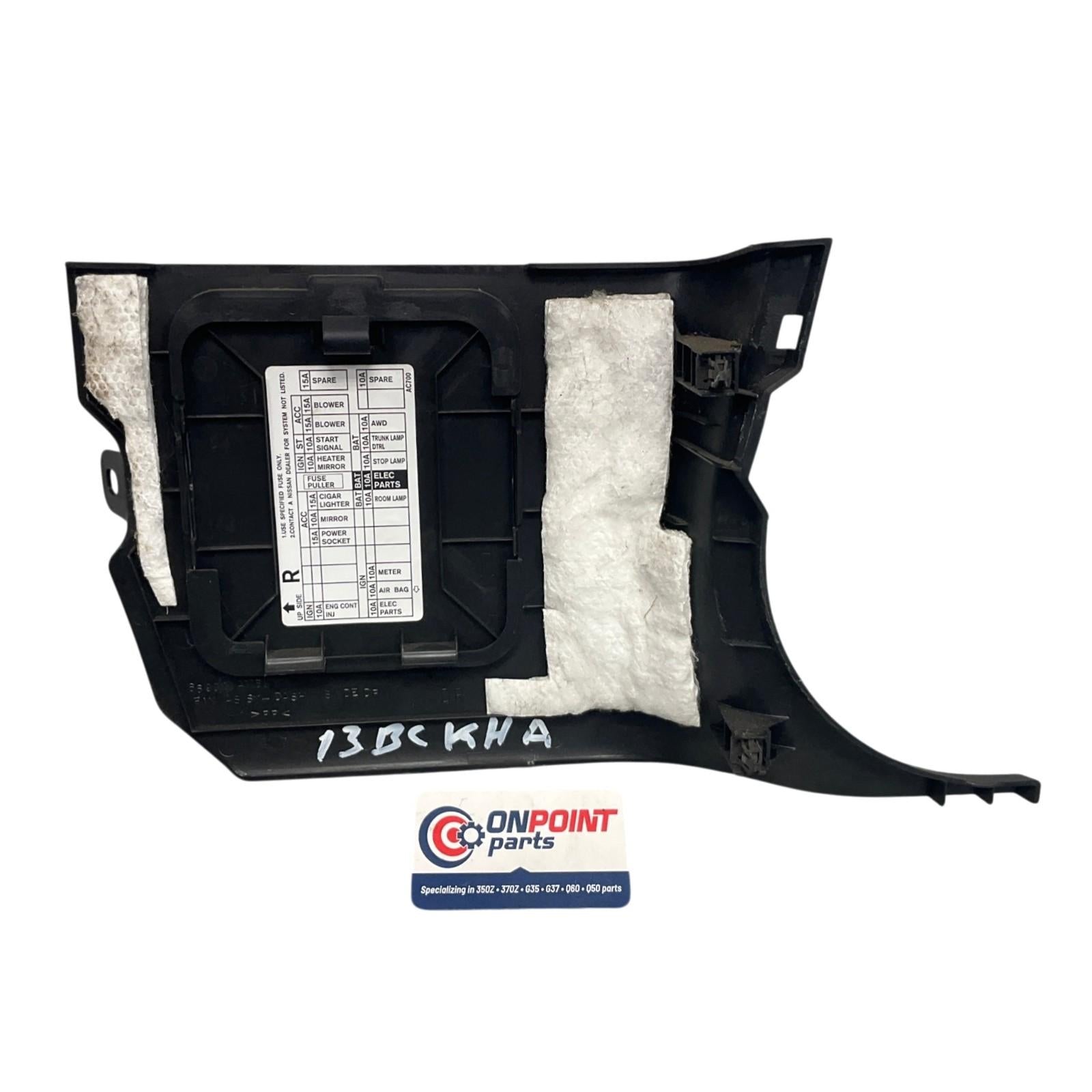 03-07 Infiniti G35 Driver Front Lower Kick Fuse Panel 66900AC701 OEM Ckh - On Point Parts Inc