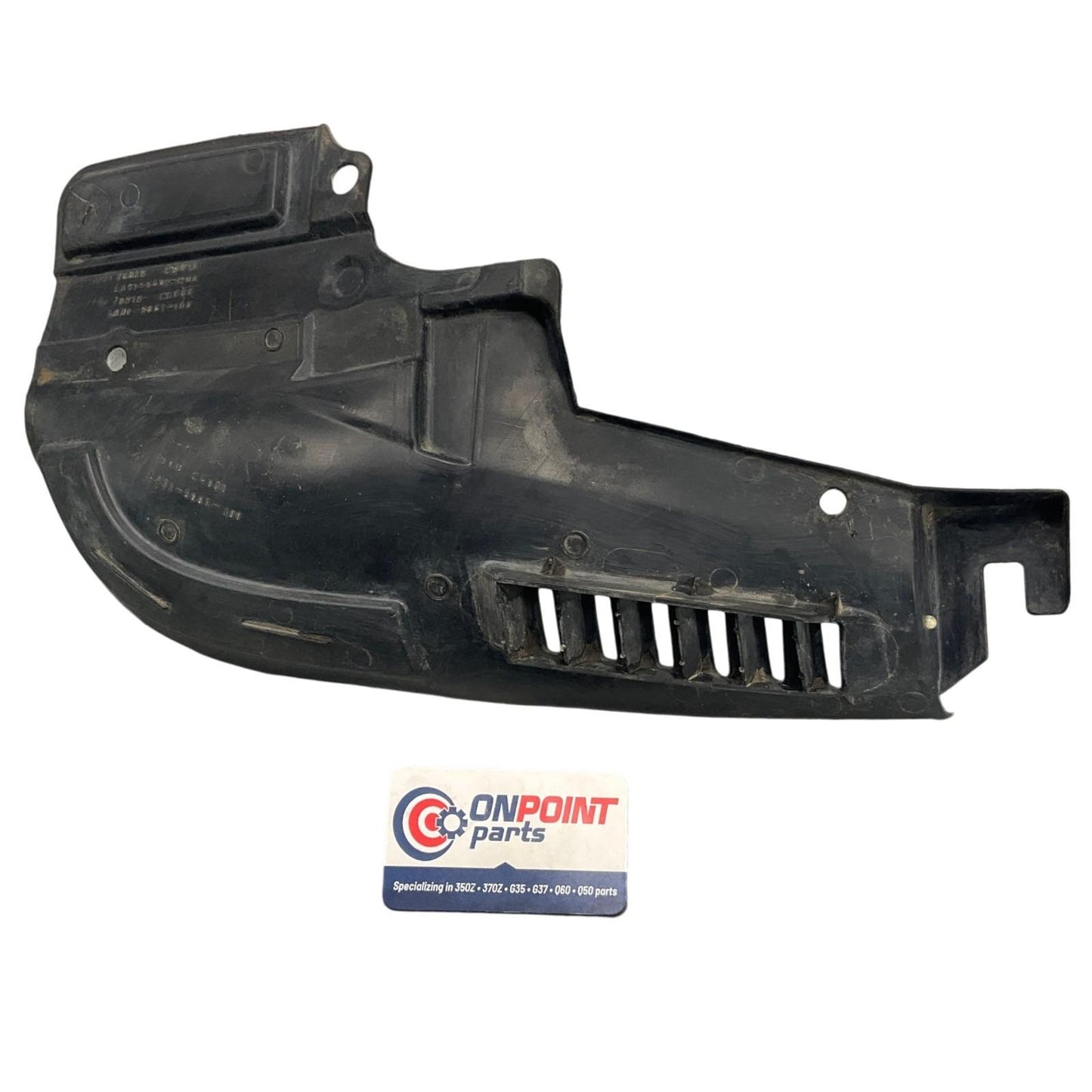 03-09 Nissan 350Z Passenger Rear Fender Liner Splash Guard 78818CD000 OEM Cth - On Point Parts Inc