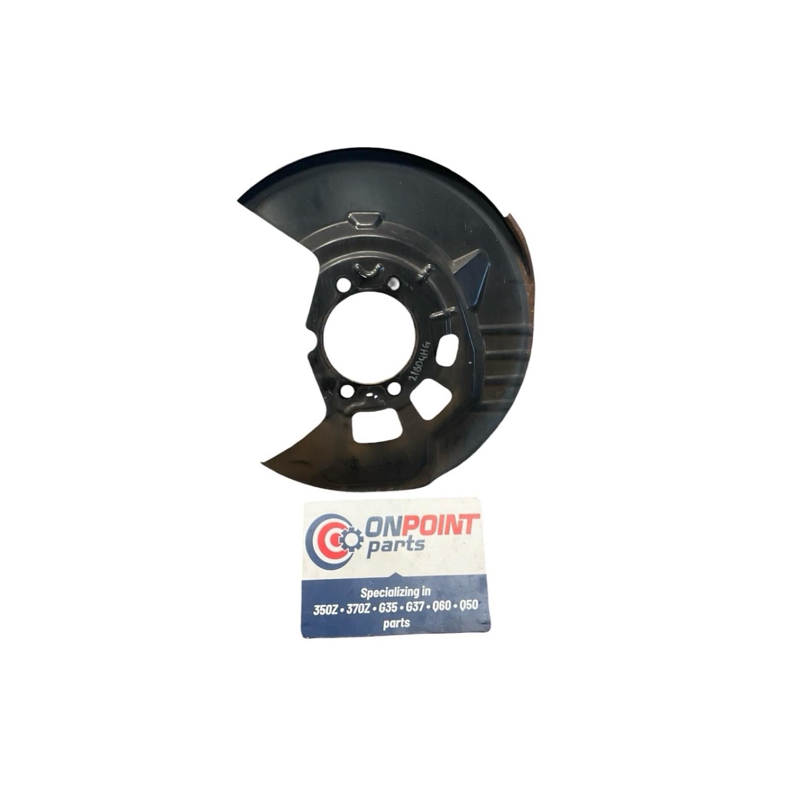 17-22 Infiniti Q60 Driver Front Brake Dust Shield 411615Ca0A OEM Dqh - On Point Parts Inc