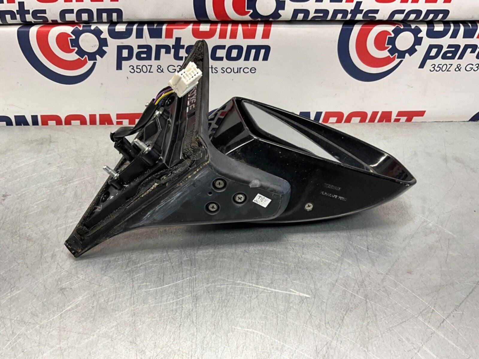 03-07 Infiniti G35 Coupe Passenger Powered Side Mirror Black/KH3 K6301AM865 OEM