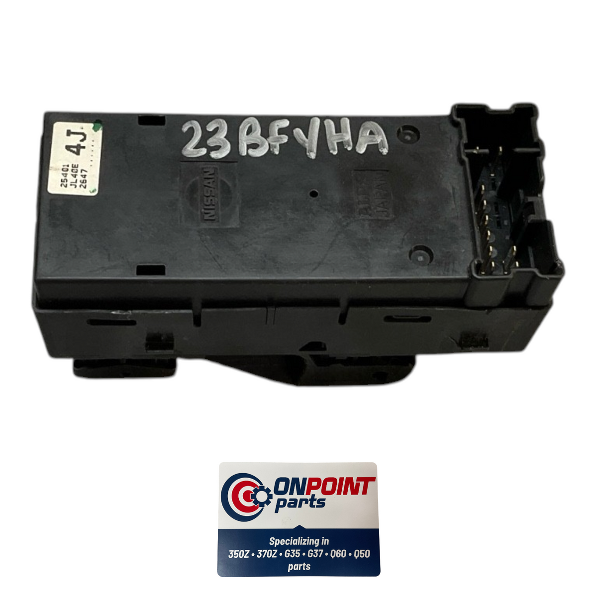 08-09 Infiniti G37 Driver Fr Master Door Window Lock Switch 25401Jl40E Oem Fyh