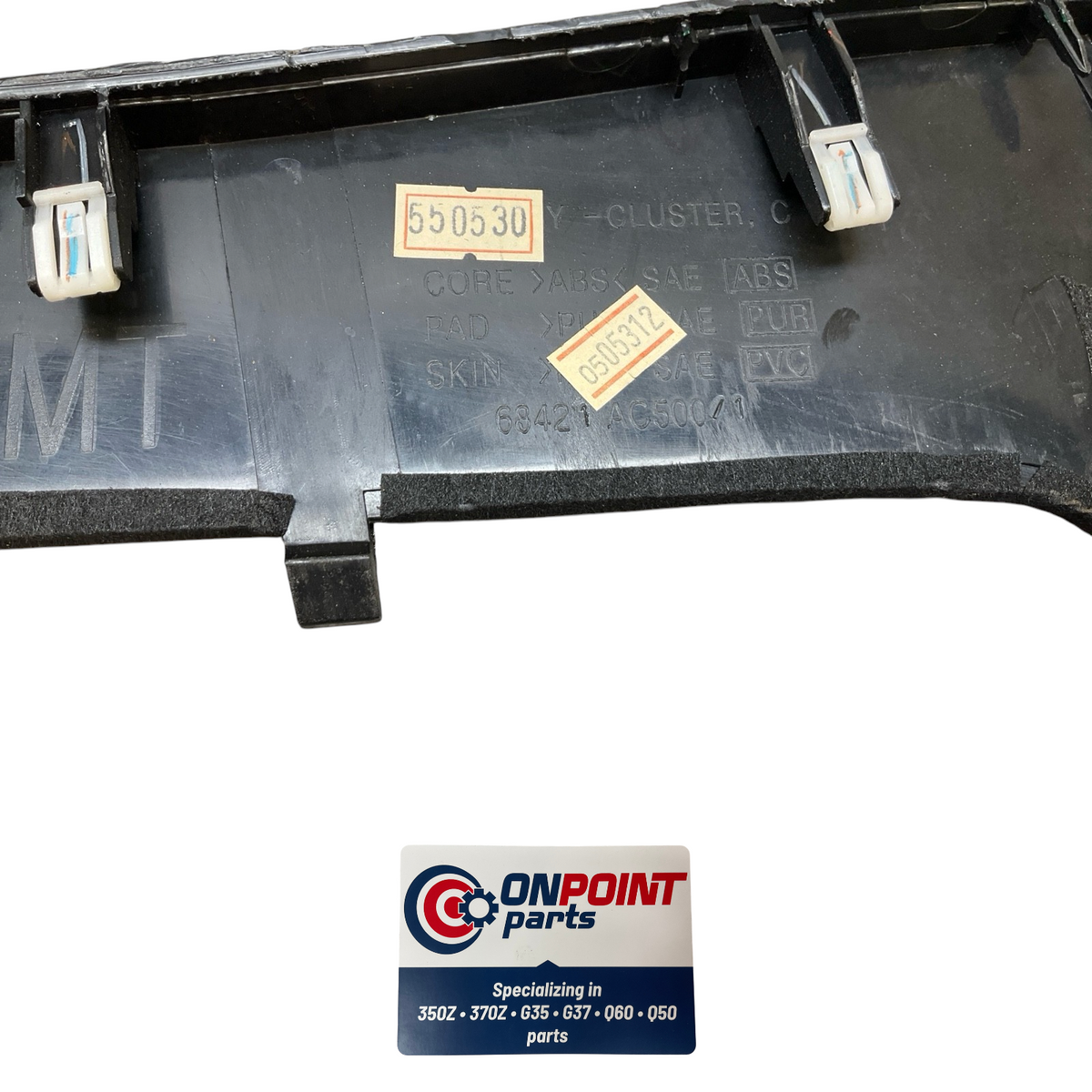 04-07 Infiniti G35 Driver Front Center Dash Cluster Trim 68421Ac500 Oem Hjh