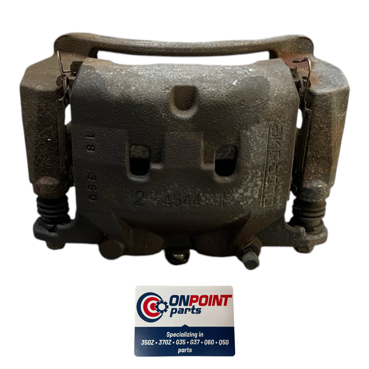 14-19 Infiniti Q50 Passenger Front Akebono Big Brake Caliper 410014Ga0A Oem G0H