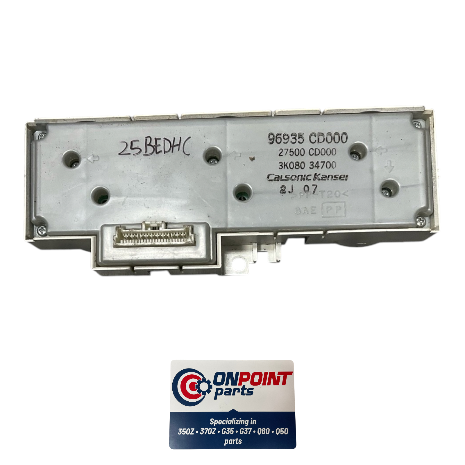 03-05 Nissan 350Z Front Ac Climate Control Switches 27500Cd010 Oem Edh