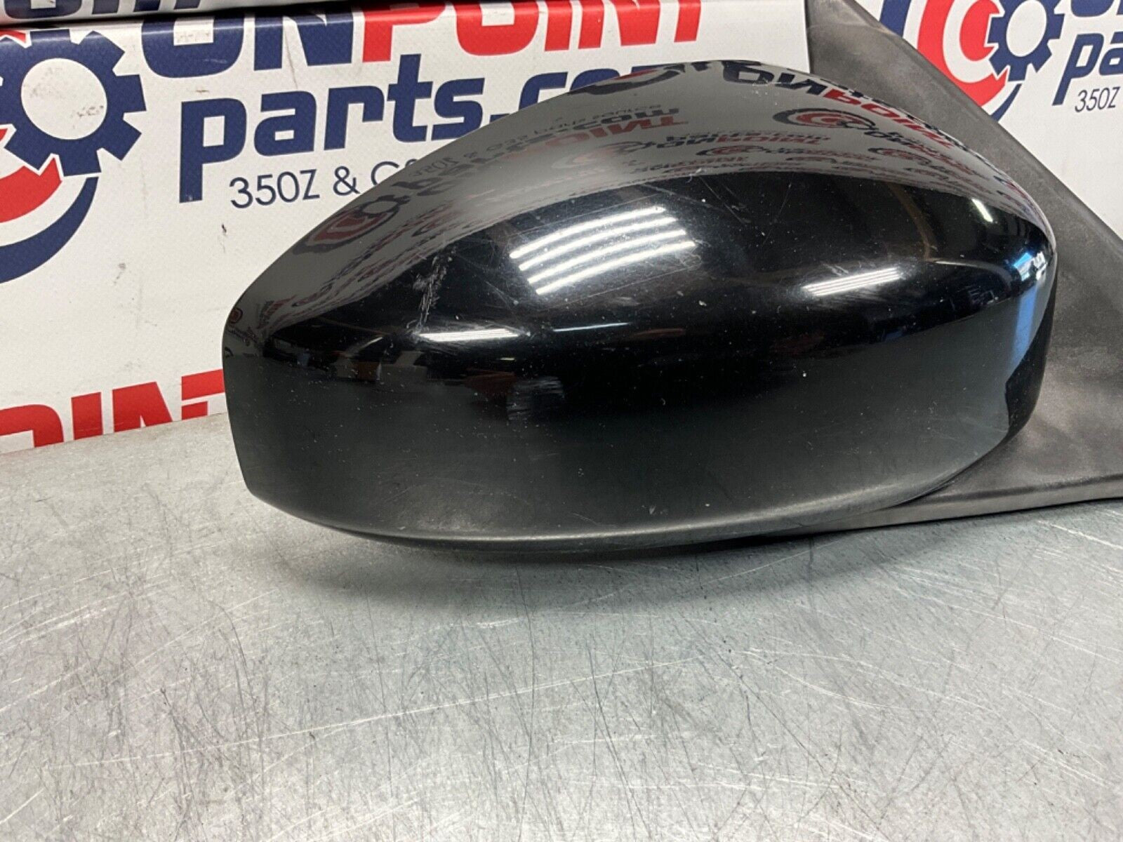 03-07 Infiniti G35 Coupe Passenger Powered Side Mirror Black/KH3 K6301AM865 OEM