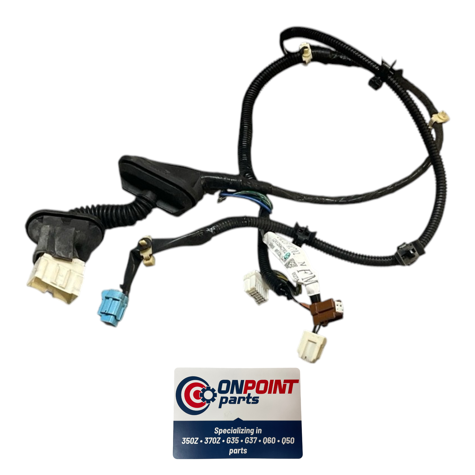 04-07 Infiniti G35 Passenger Rear Door Wiring Harness 24126AC702 OEM Edh