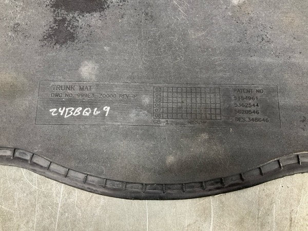 04-09 Nissan 350Z Convertible Rear Trunk Carpet Floor Mat 84902CE400 OEM 24Bbqg9
