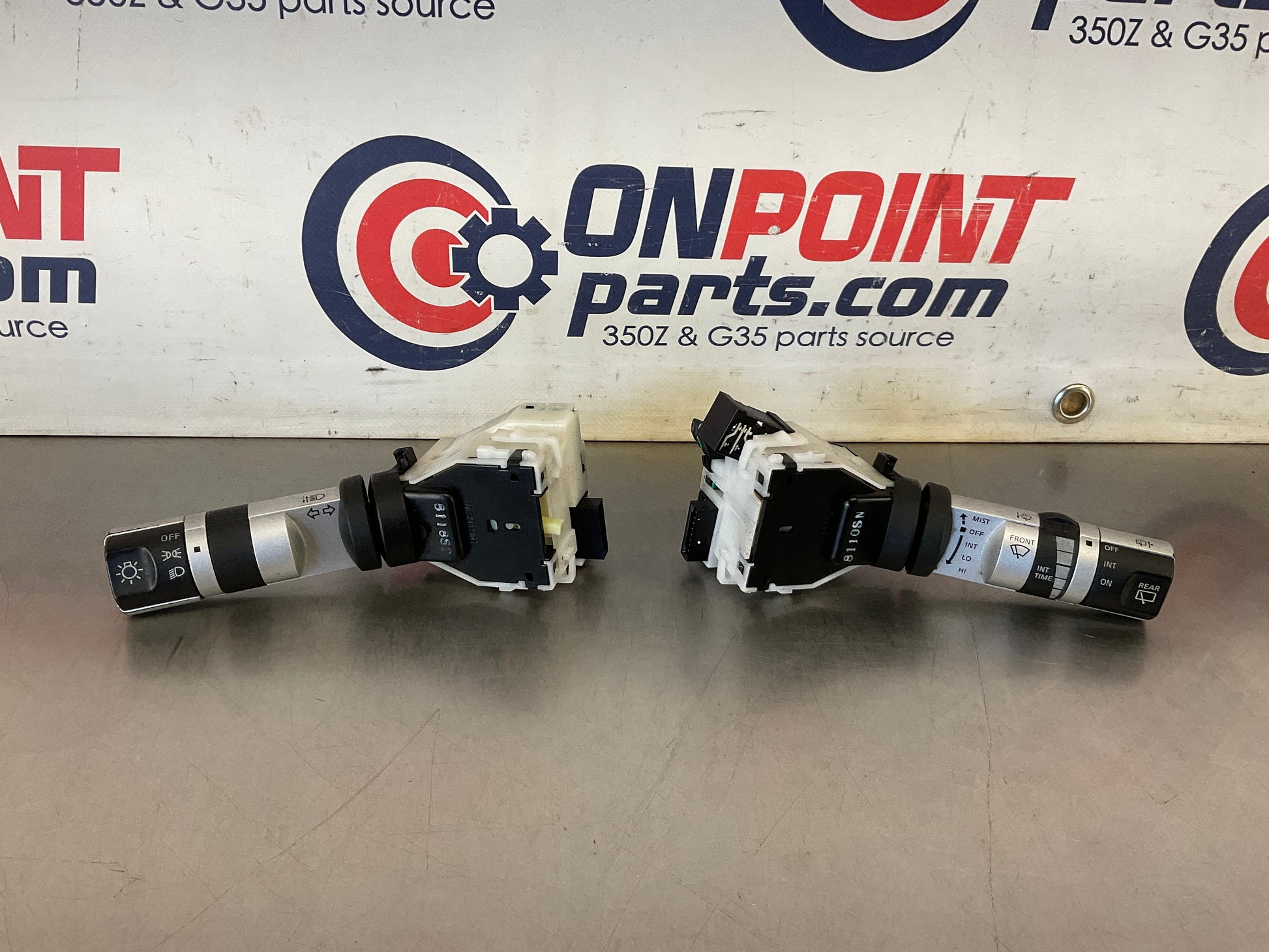 2008 Nissan 350Z Steering Column Turn Signal Headlight Wiper Switch OEM 13BASDC - On Point Parts Inc