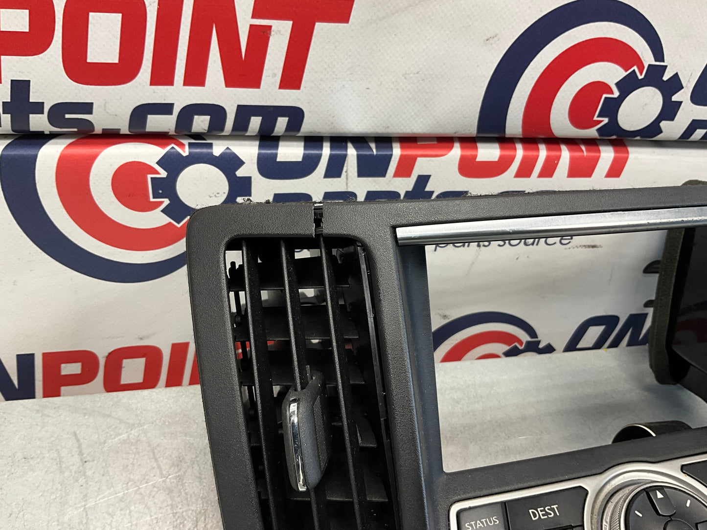 2008 Infiniti G37 Center Dash Vent Navigation Control Trim 28395 OEM 21BAXDC - On Point Parts Inc