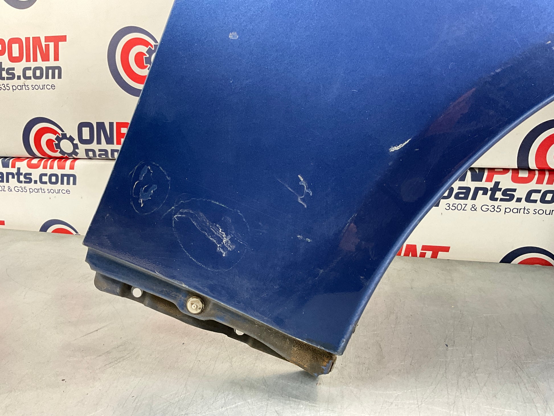 2005 Infiniti G35 Passenger Right Front Fender OEM 14BI7D5 - On Point Parts Inc