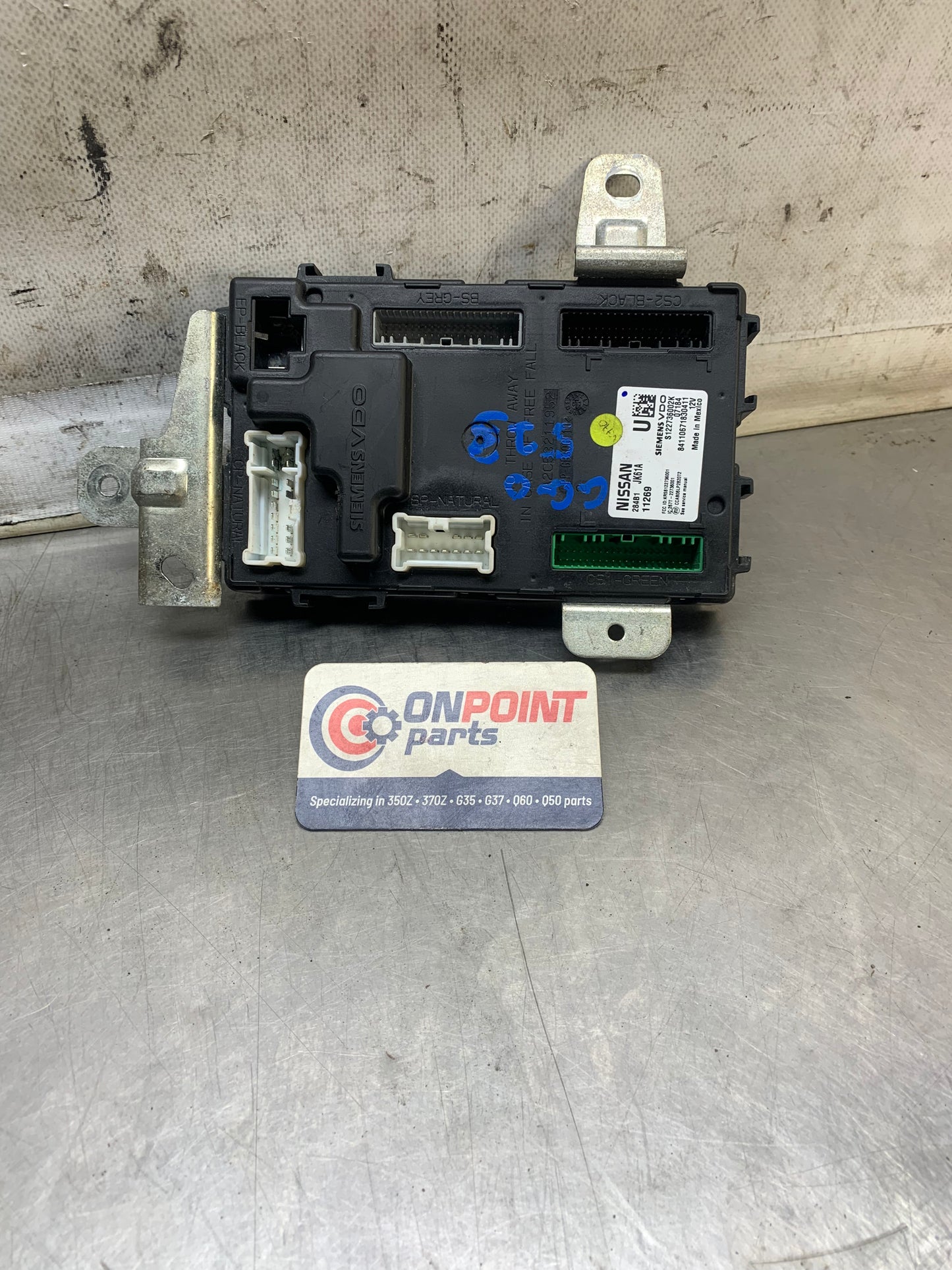 2007 Infiniti G35 Sedan BCM Body Control Module Auto Fuse 284B1JK61A OEM - On Point Parts Inc