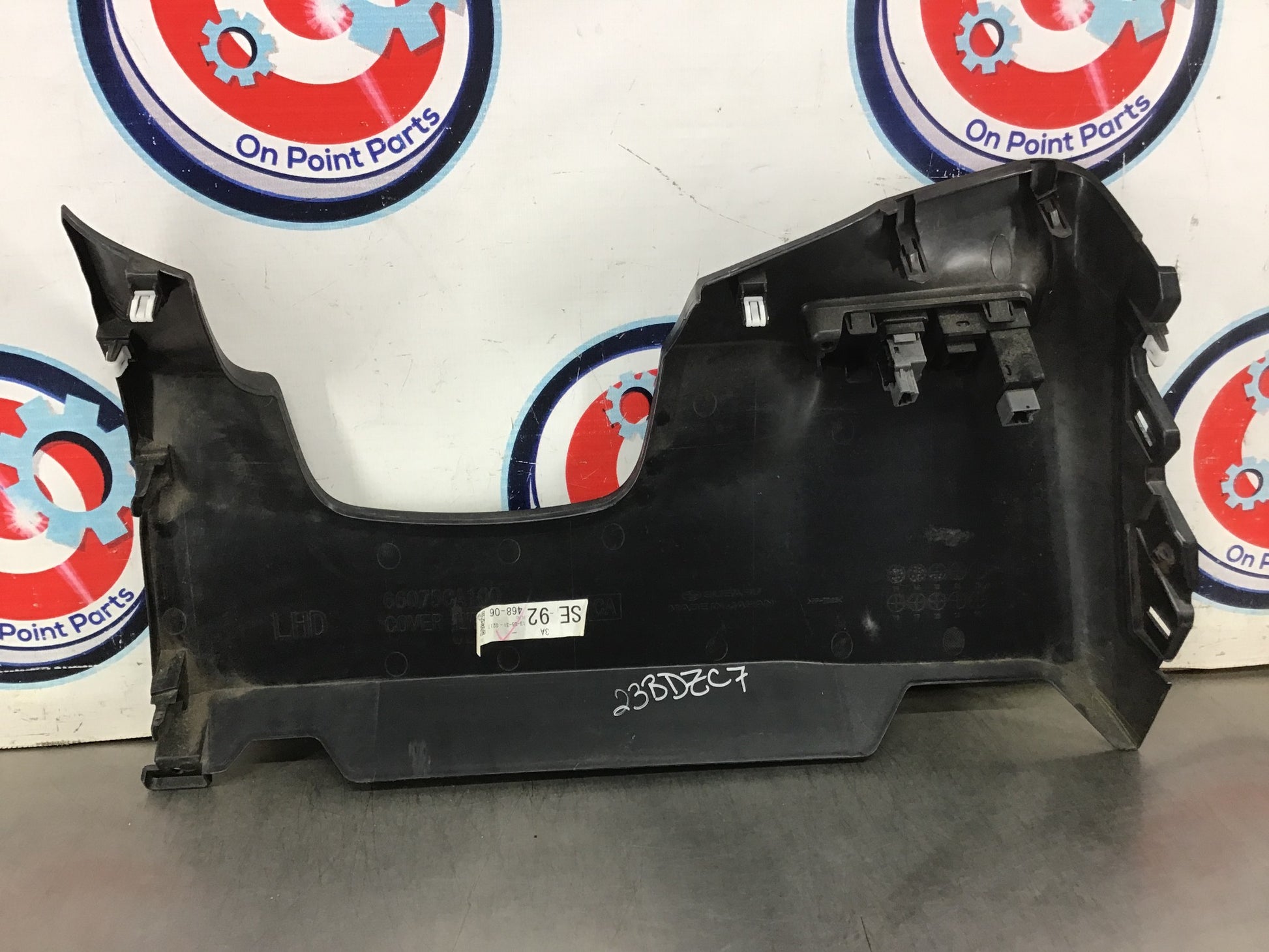 2013 Scion FRS Driver Lower Dash Knee Panel Trim 66075 OEM 23BDZC7 - On Point Parts Inc