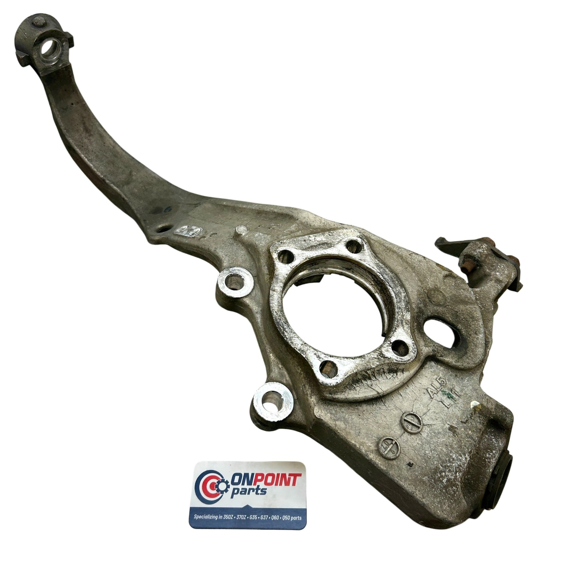 05-09 350Z G35 OEM Front Driver Left Spindle Steering Knuckle RWD 40015AL55J - On Point Parts Inc