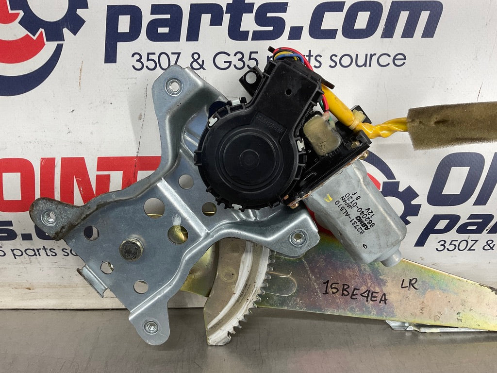 2004 Infiniti G35 Sedan Driver Left Rear Window Regulator Motor OEM 15BE4EA - On Point Parts Inc