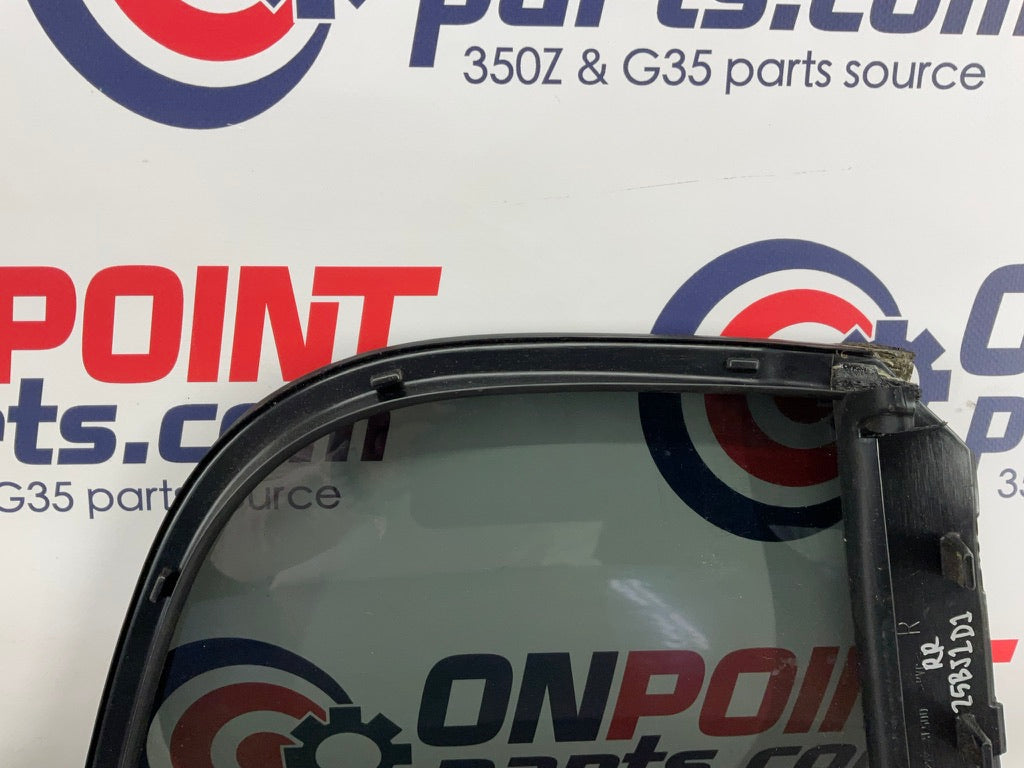 2006 Infiniti G35 Sedan Passenger Right Rear Quarter Window Glass OEM 25BJ1D1 - On Point Parts Inc